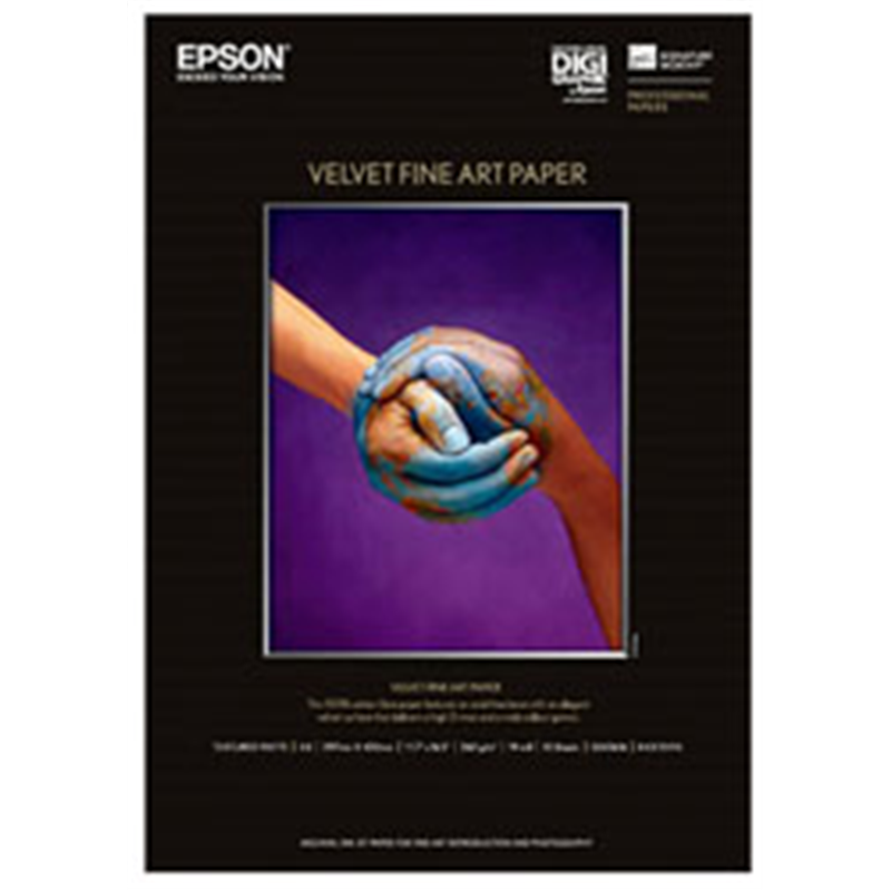 エプソン 写真用紙 Velvet Fine Art Paper（A3サイズ・10枚）　KA310VFA KA310VFA KA310VFA 1個（ご注文単位1個）【直送品】