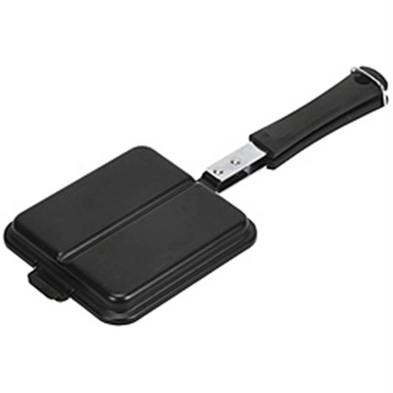 パール金属　PEARL　METAL ホットグリル IH対応鉄製ホットサンドメーカー 仕切付 1個（ご注文単位1個）【直送品】