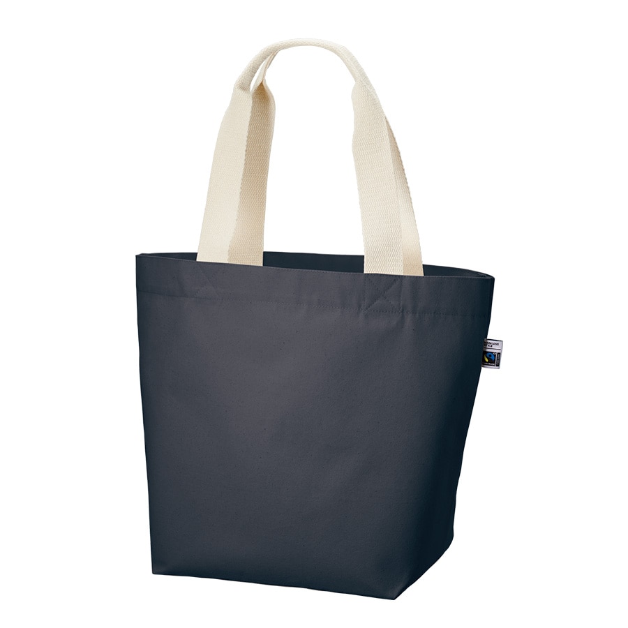 MARKLESS STYLE フェアトレード コットンキャンバストート M ネイビー TF-0004-006 1枚(ご注文単位1枚)【直送品】