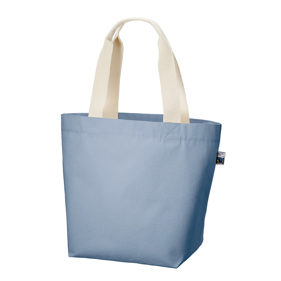 MARKLESS STYLE フェアトレード コットンキャンバストート M スモークブルー TF-0004-034 1枚(ご注文単位1枚)【直送品】
