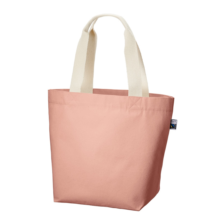 MARKLESS STYLE フェアトレード コットンキャンバストート M 内ポケット スモークピンク TF-0018-030 1枚(ご注文単位1枚)【直送品】