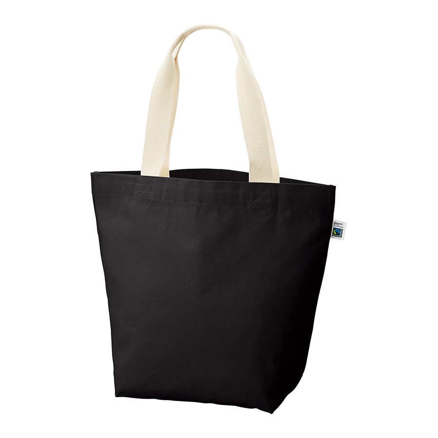 MARKLESS STYLE フェアトレード コットンキャンバストート L ナイトブラック TF-0016-009 1枚(ご注文単位1枚)【直送品】