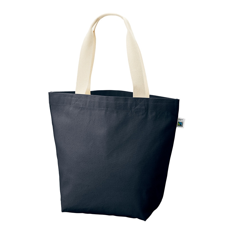 MARKLESS STYLE フェアトレード コットンキャンバストート L ネイビー TF-0016-006 1枚(ご注文単位1枚)【直送品】