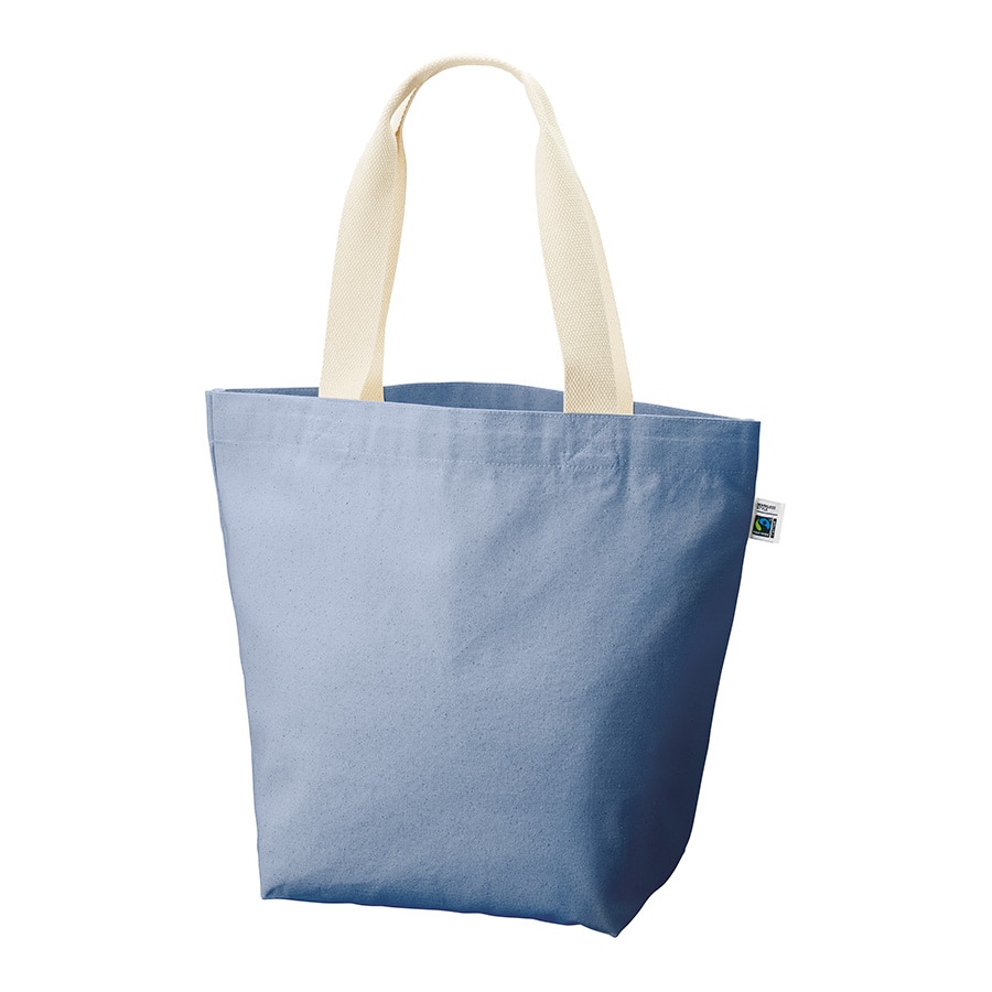 MARKLESS STYLE フェアトレード コットンキャンバストート L スモークブルー TF-0016-034 1枚(ご注文単位1枚)【直送品】