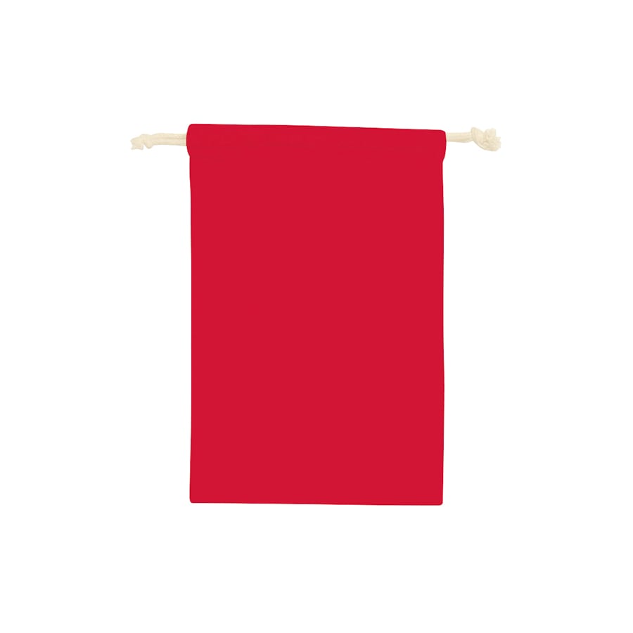MARKLESS STYLE コットン巾着 M レッド TR-0293-002 1枚(ご注文単位1枚)【直送品】