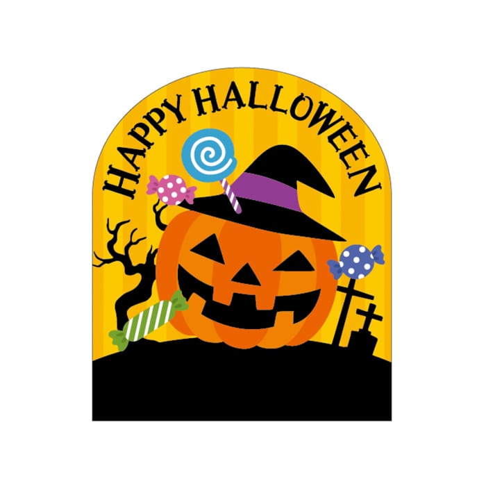 ARC POPシール ハロウィン はみだシール LX499S 1束(ご注文単位1束)【直送品】