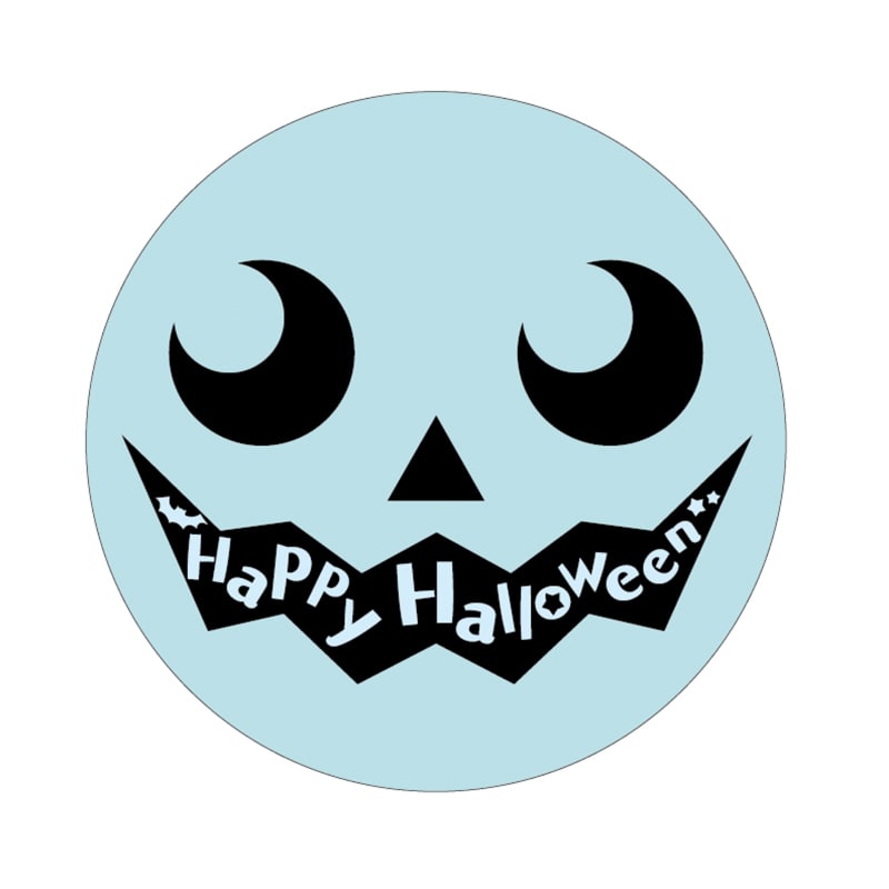 ARC POPシール ハロウィン 顔 透明 LX543S 1束(ご注文単位1束)【直送品】