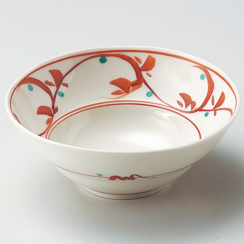 金正陶器 赤絵唐草鉢 1個（ご注文単位1個）【直送品】 包装用品・店舗