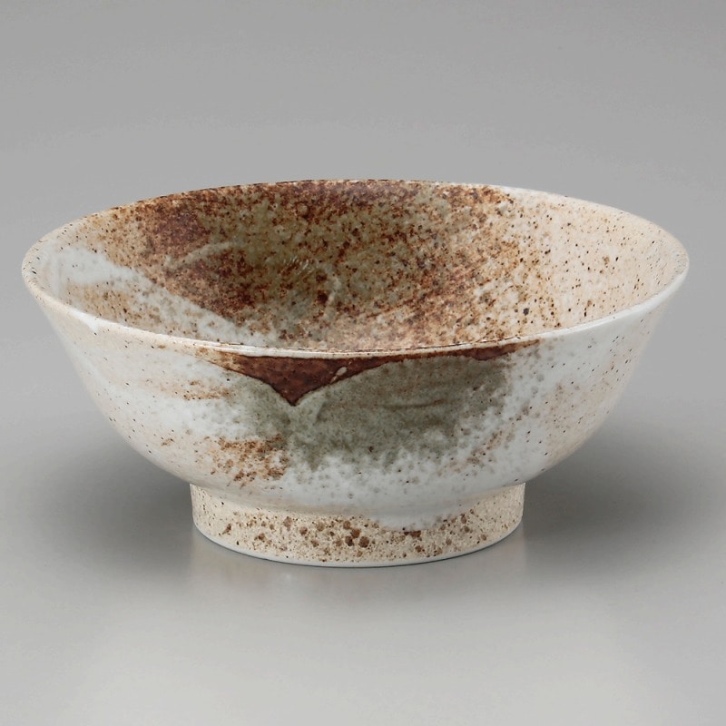 福井クラフト18cm 超耐熱ラーメン鉢 ゆず天目 18杯