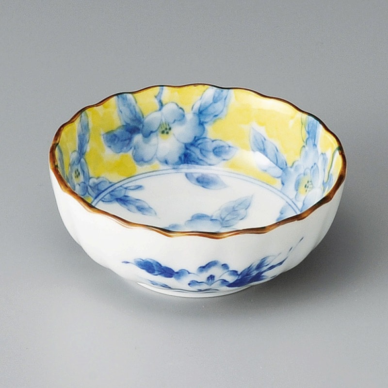 織部　菊花紋　鉢　片口 織部 菊花紋 鉢 片口