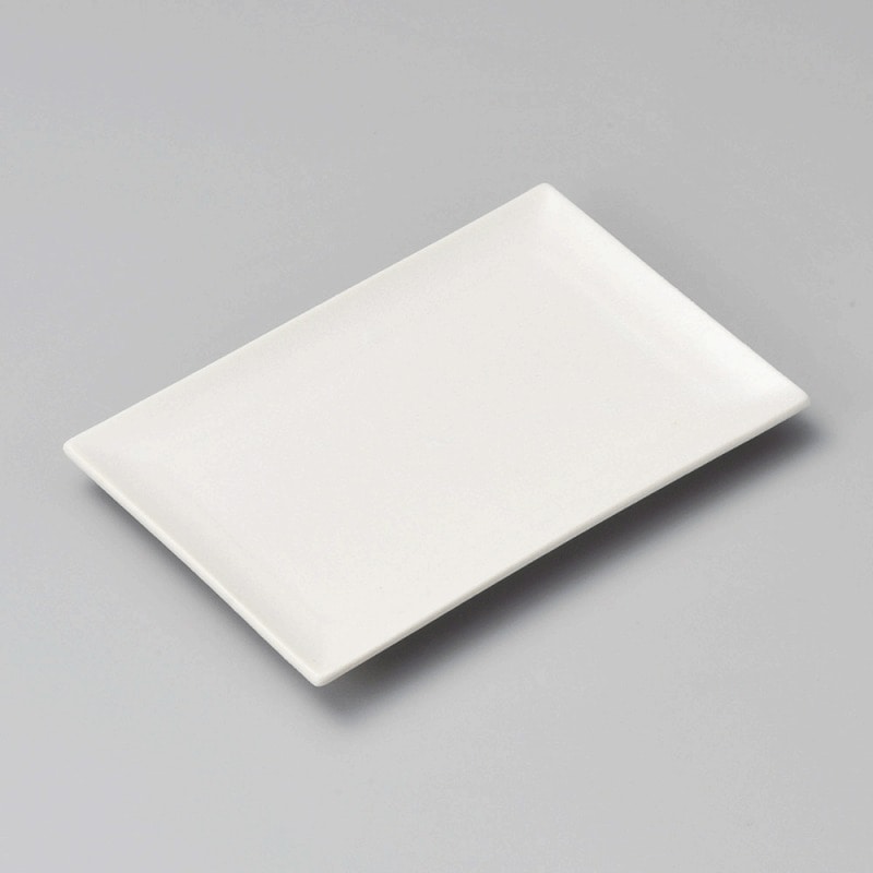 山万 29507-230 白しのぎ四角取皿 1個（ご注文単位1個）【直送品