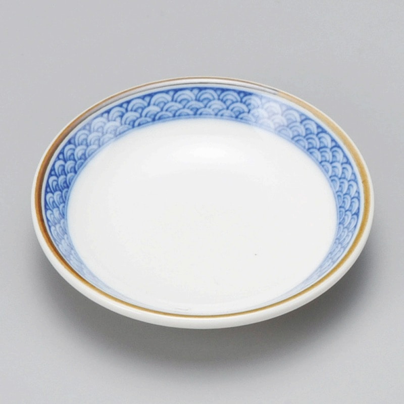 金正陶器 渕青海波玉渕2.8皿 1個（ご注文単位1個）【直送品