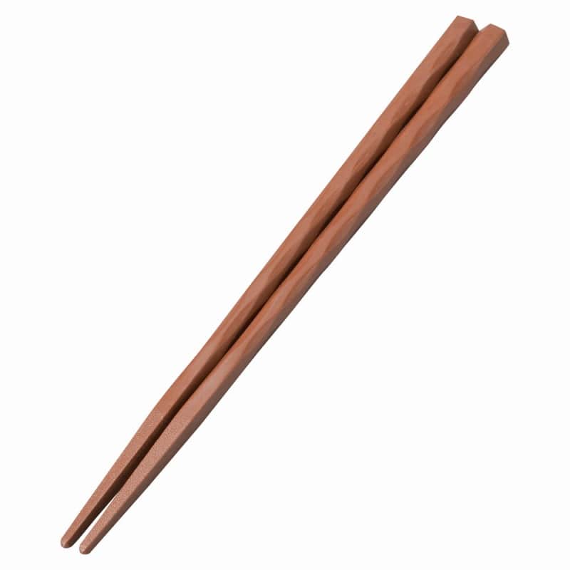 福井クラフト PBT六角一刀彫箸 (10膳入)溜 22.5cm 90030742 RHSE101【送料無料】