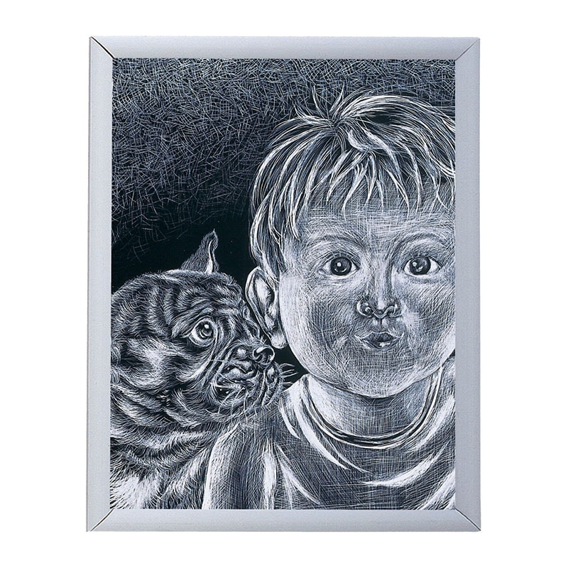 ㈱アーテックスクラッチボード 小 1枚(ご注文単位1枚)【直送品】