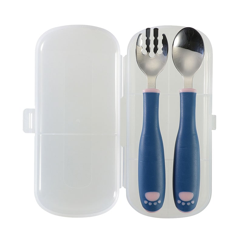 ㈱アーテック曲げれるサポートスプーン&フォークセット(ケース付) 1個(ご注文単位1個)【直送品】