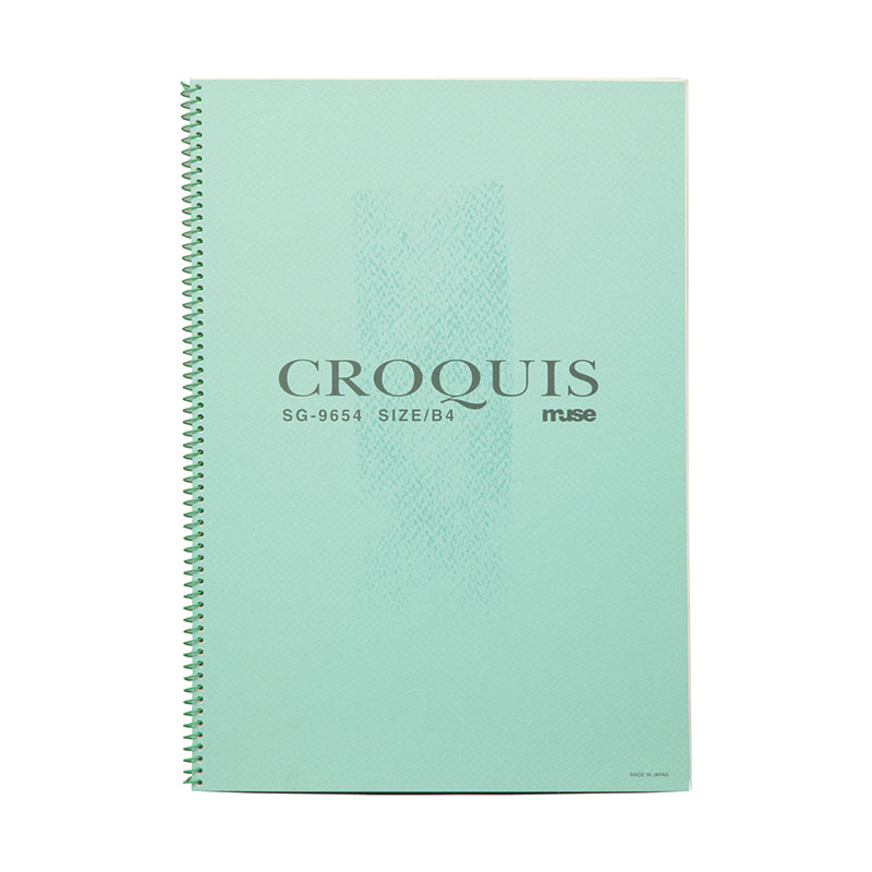 ㈱アーテックMu クロッキー用紙 B4 SG-9654 グリーン 1冊(ご注文単位1冊)【直送品】