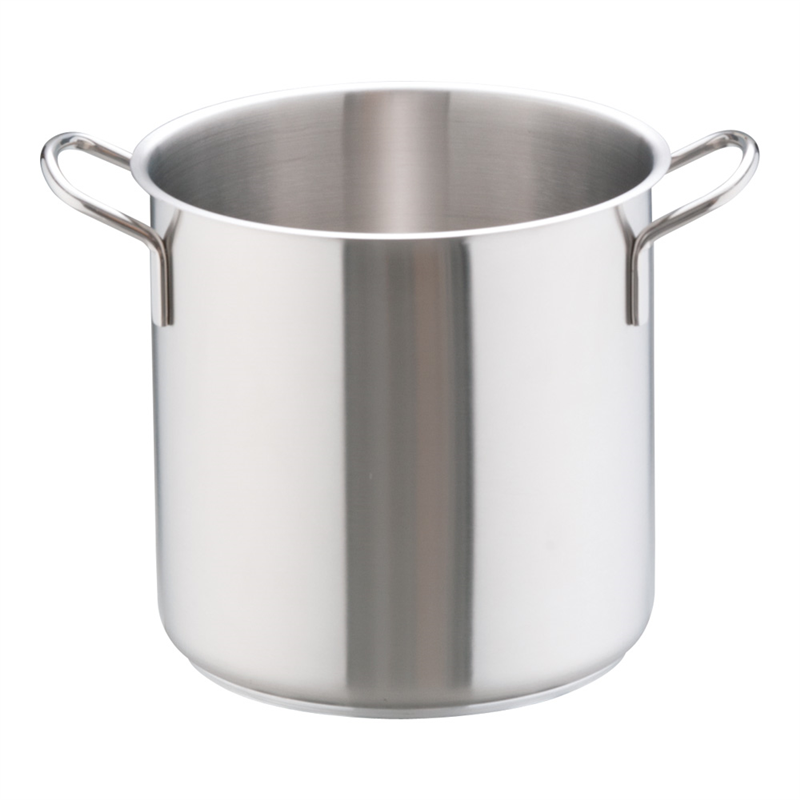 ムラノ インダクション 寸胴鍋 28cm IH対応 (蓋無) 18-8ステンレス ムラノ インダクション18-8寸胴鍋 （蓋無）28cm 1箱（ご注文単位1箱