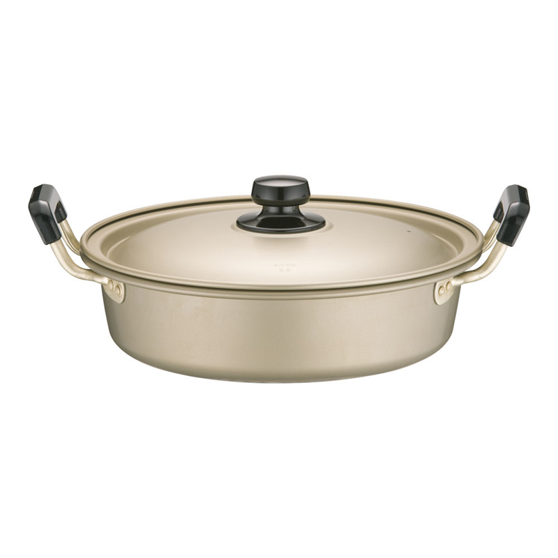 アカオ しゅう酸 実用鍋 浅型(硬質) 24cm 1袋(ご注文単位1袋)【直送品】