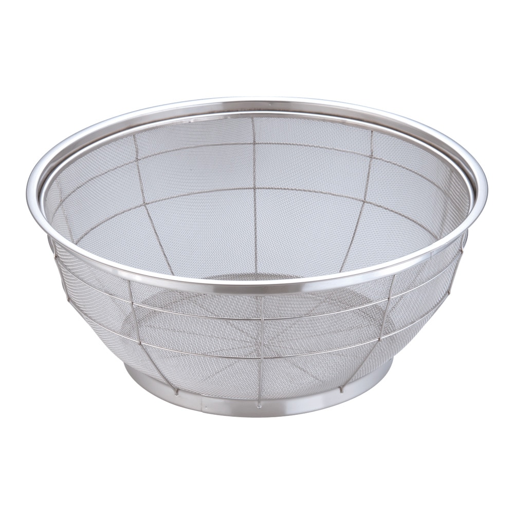 ストック 仕込み 厨房用品 / BK 18-8パンチング浅型ザル 45cm 穴
