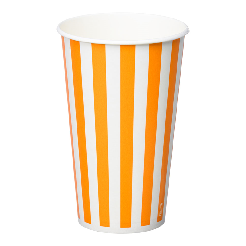 紙コップ コールド用 SCM-545 ストライプ 500入（9-0983-1001） : 紙コップ(コールド用)SCM-545 ストライプ (500入)⁄62