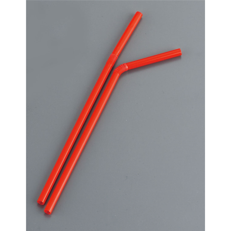 フレックスストロー　裸（500本入） 赤　192404 1箱（ご注文単位1箱）【直送品】