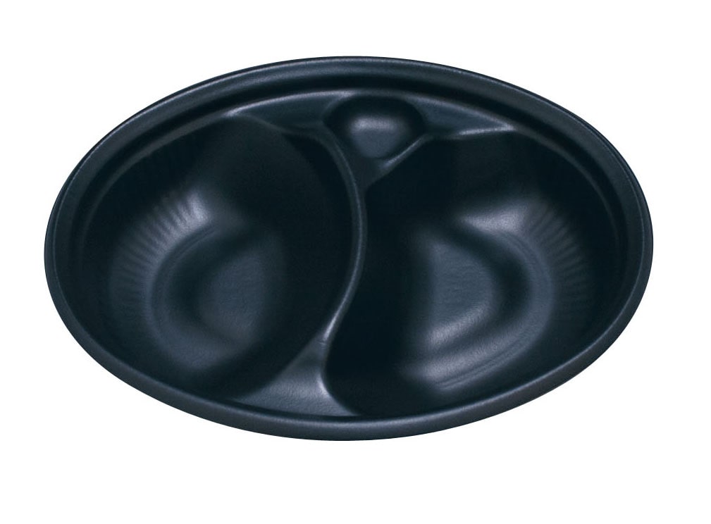 エフピコ 弁当容器 DLV楕円 24-18（60）MSD 本体 黒 50枚/袋