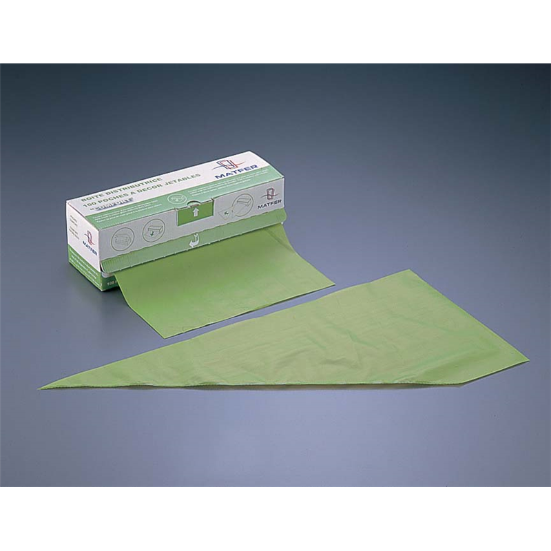 ボックスタイプ 使い捨てペストリーバック 165007:100枚ロール巻 1個(ご注文単位1個)【直送品】