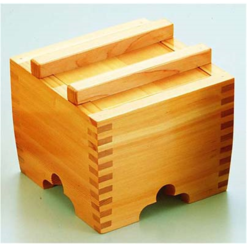 サワラ 角型釜揚桶 (大) 1箱(ご注文単位1箱)【直送品】