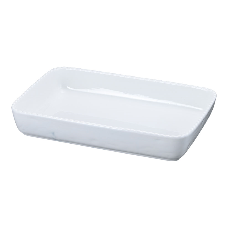 白磁オーブン オーバルベ-キング グラタン皿 15 3/4吋