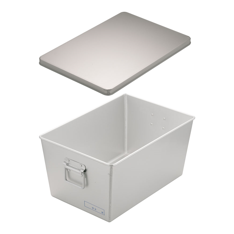 アルマイト 給食用パン箱深型（蓋付） 257 45個入 1個（ご注文単位1個