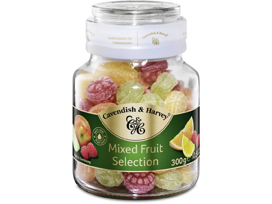 カベンディッシュ&ハーベイ ミックスフルーツ キャンディージャー 300g