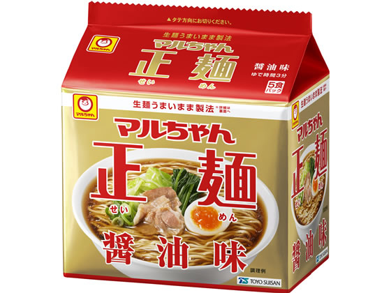 東洋水産 マルちゃん正麺 醤油味 5食パック 1パック※軽（ご注文