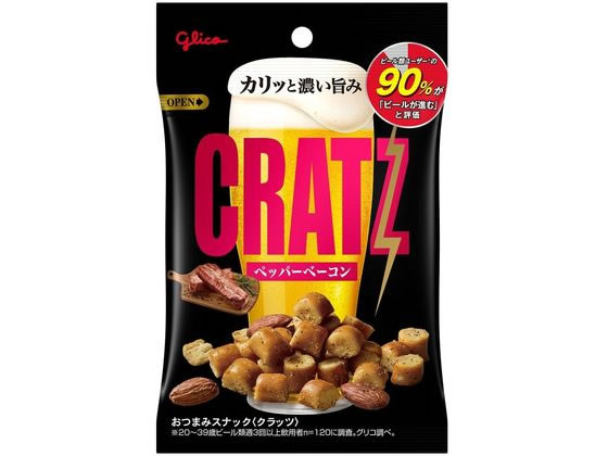 江崎グリコ クラッツ 濃厚おつまみスナック ペッパーベーコン