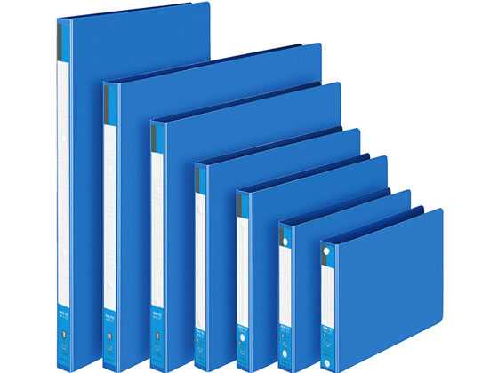 リング式ファイル 青 24冊セット コクヨ リングファイル スリムスタイル（ワンタッチ開閉リング