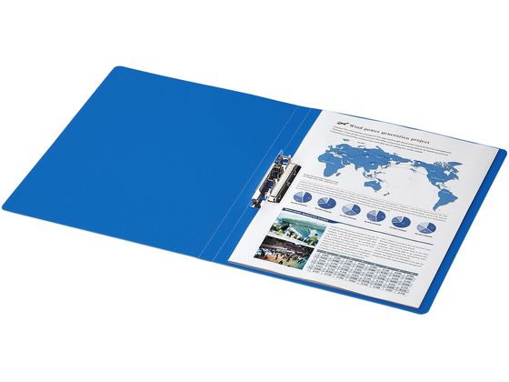 コクヨ レバーファイル(Z式) A4タテ とじ厚12mm 青 フ-320NB 1冊（ご