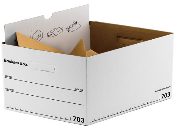 フェローズ バンカーズボックス 703Sボックス A4 黒 3個 1005901 1