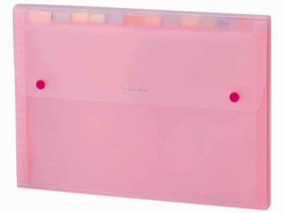 セキセイ ドキュメントファイル A4 13ポケット ピンク 1冊（ご