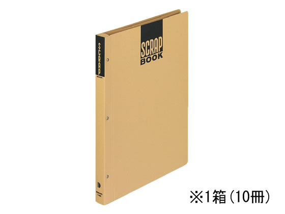 コクヨ スクラップブックS(スパイラルとじ・固定式) A4 中紙40枚 背幅20mm 黄 ラ-410Y 1冊 〔×10セット〕 スクラップブックＳスパイラルとじ・固定式A4 クラフト40枚黄 | コクヨ