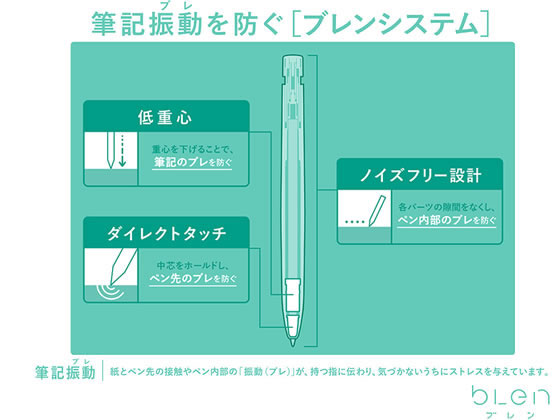 ゼブラ エマルジョンボールペン ブレン 0.5mm グレー軸 黒インク
