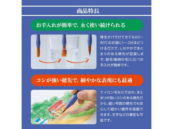 ぺんてる えふでネオセーブル 平筆 18号[特大] XZBNF-18 1本（ご