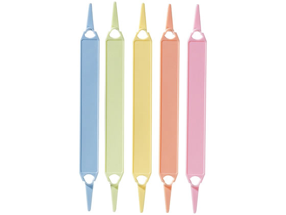 デビカ ペーパーファスナー 25枚とじ 5色×6本 063201 1袋（ご注文単位1袋)【直送品】