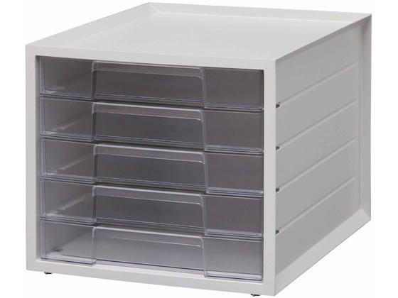 コクヨ レターケース透明プラスチック引き出しタイプ A4タテ 10段