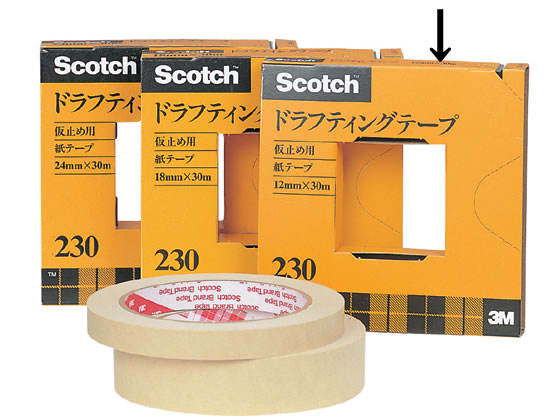 3M ドラフティングテープ 230-3-12 1個(ご注文単位1個)【直送品】