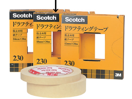 3M ドラフティングテープ 230-3-18 1個(ご注文単位1個)【直送品】