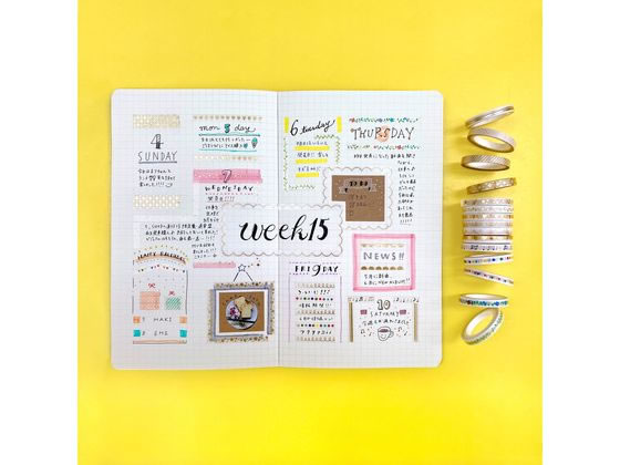 ワールドクラフト キラキラマスキングテープ Line 5mm×5m KRMT5-001 1