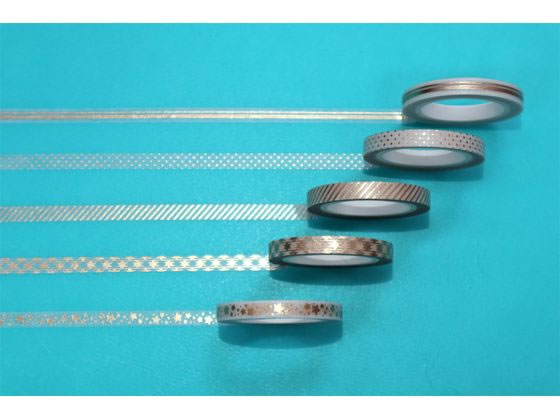 8459】海外 マステ 5.25m巻売り PETラメ加工マスキングテープ 8459