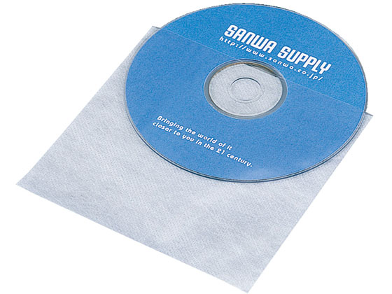 サンワサプライ CD・CD-R用不織布ケース 50枚セット FCD-F50 1セット（ご注文単位1セット)【直送品】