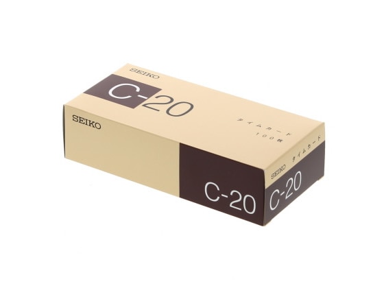 (まとめ) セイコープレシジョン セイコー用タイムカード 20日締 日付印字あり C-20カ-ド 1パック(100枚) 〔×3セット〕 まとめ) セイコープレシジョン セイコー用タイムカード 20日締 日付