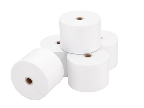 TANOSEE 感熱レジロール紙 ノーマル保存 幅80×直径80mm×長さ63m 厚み約