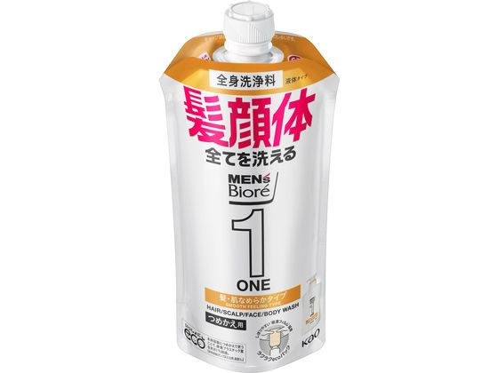 KAO メンズビオレ ONE オールインワン全身洗浄料 詰替 340ml 1個(ご注文単位1個)【直送品】